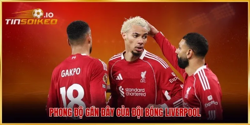Phong độ gần đây của đội bóng Liverpool