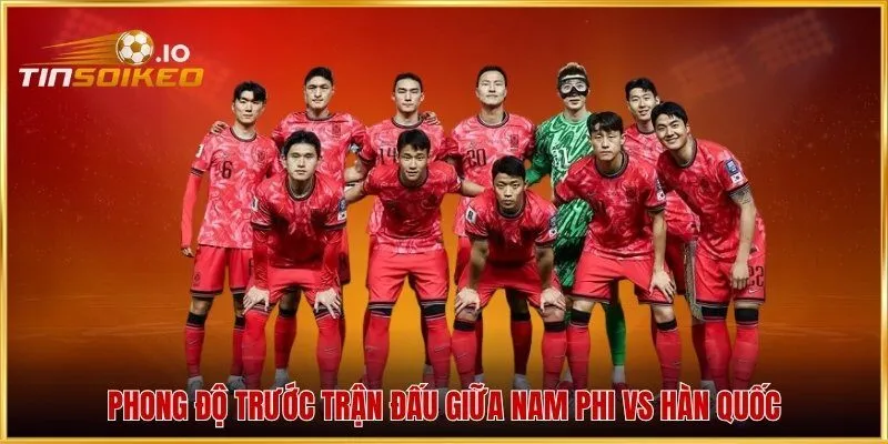 Phong độ trước trận đấu giữa Nam Phi vs Hàn Quốc
